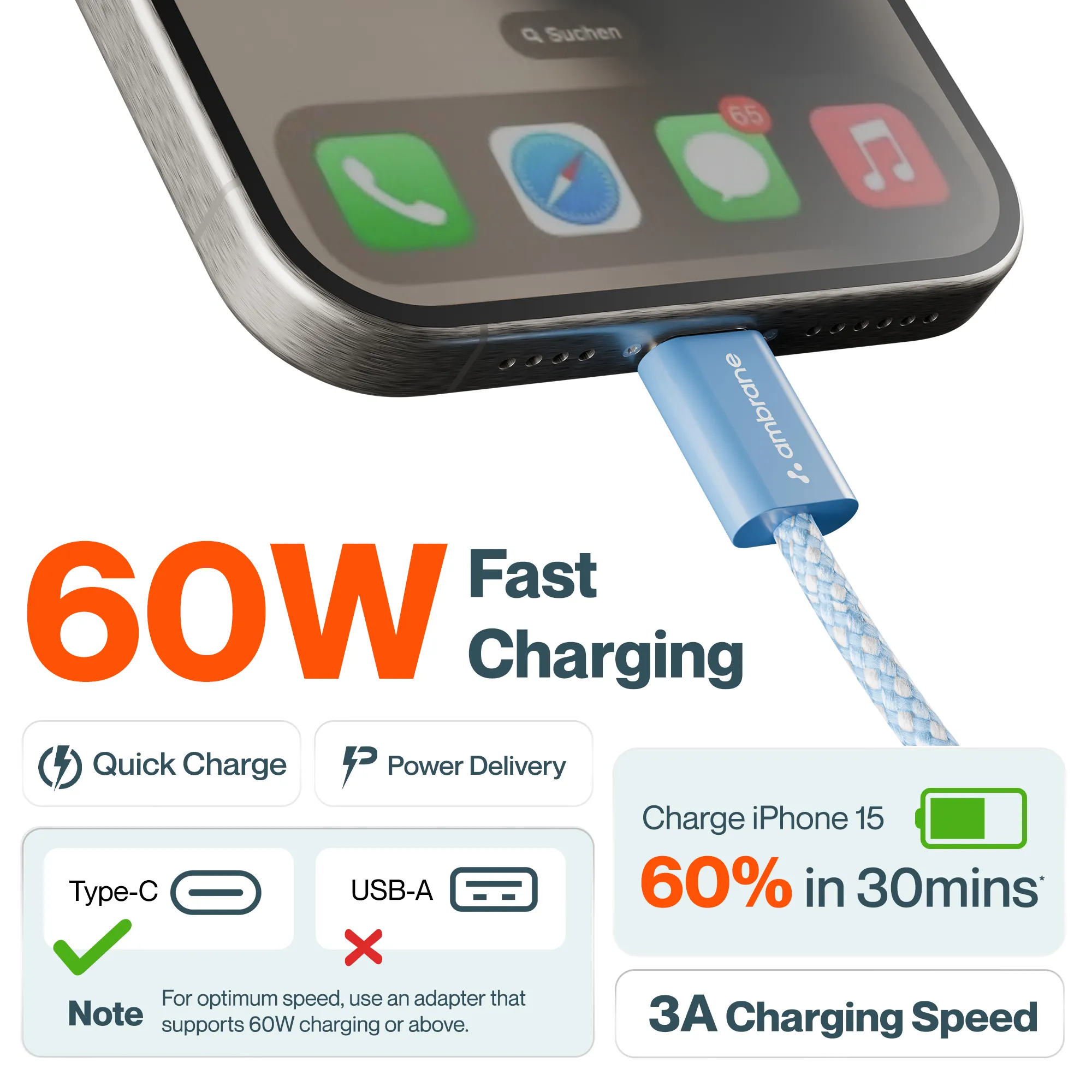 60W C to C Cable - Image 5