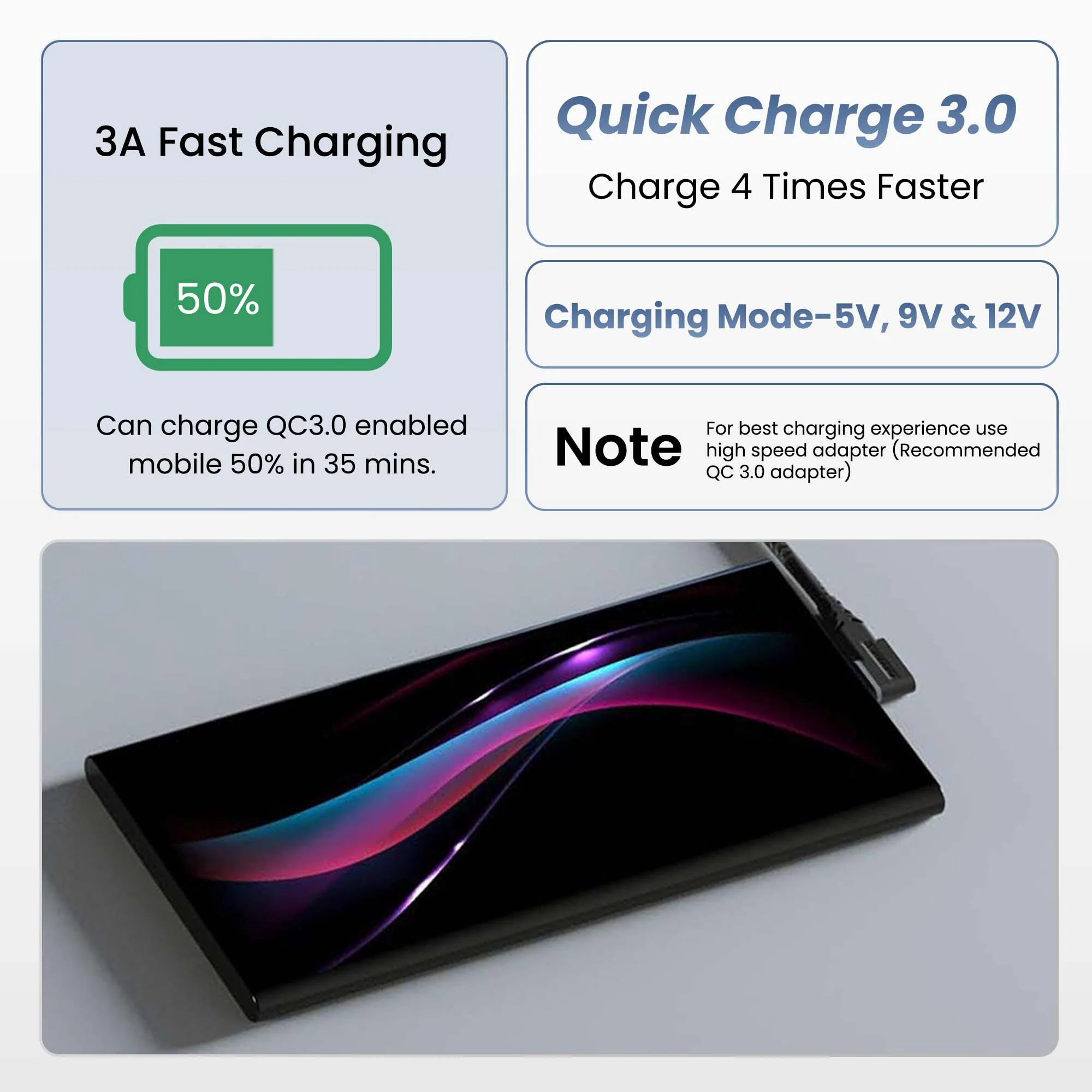 L-Shape Micro USB Cable - Image 2