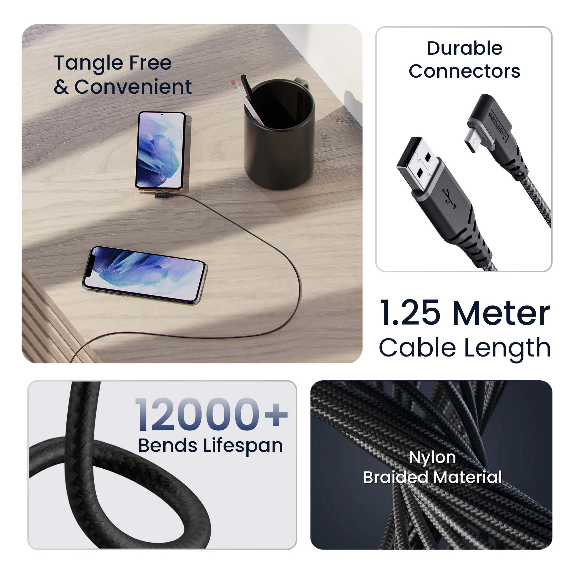 L-Shape Micro USB Cable - Image 5