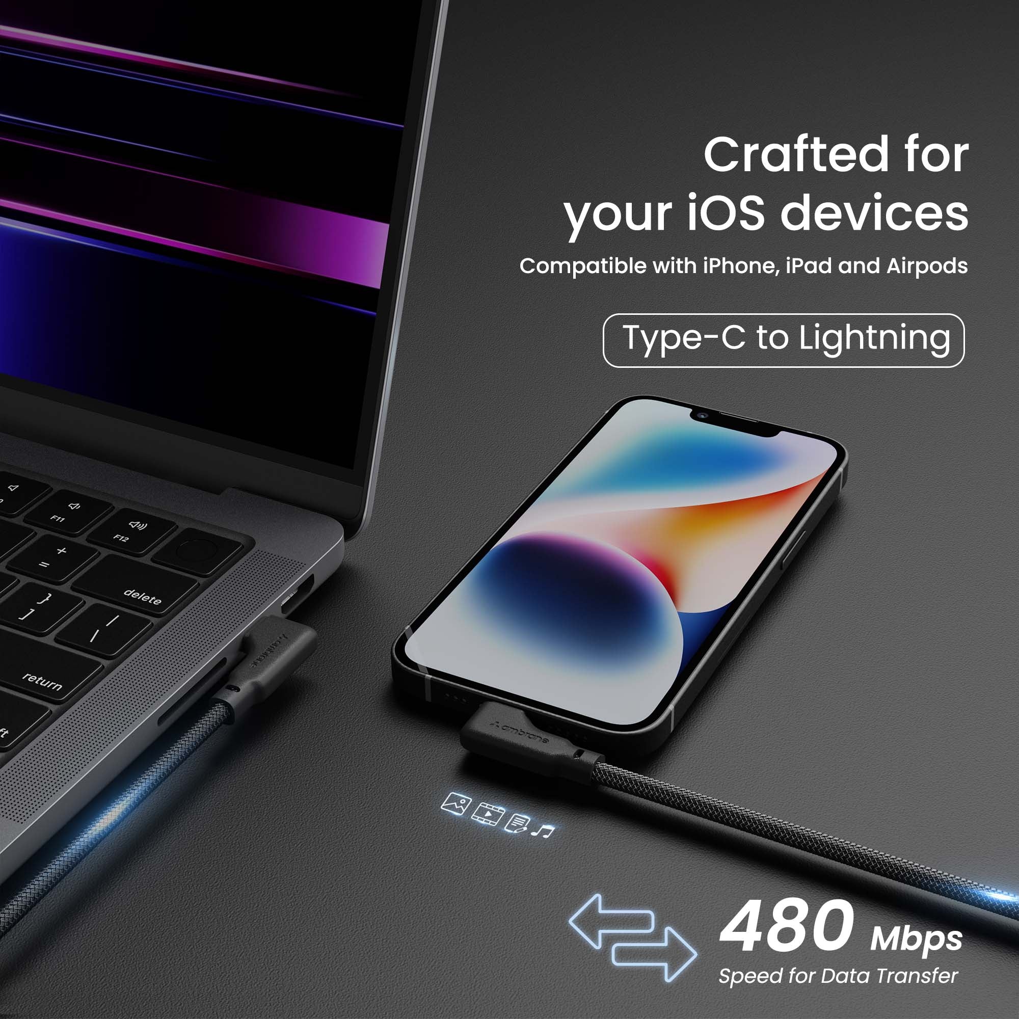 L-Shape C to Lightning Cable - Image 3
