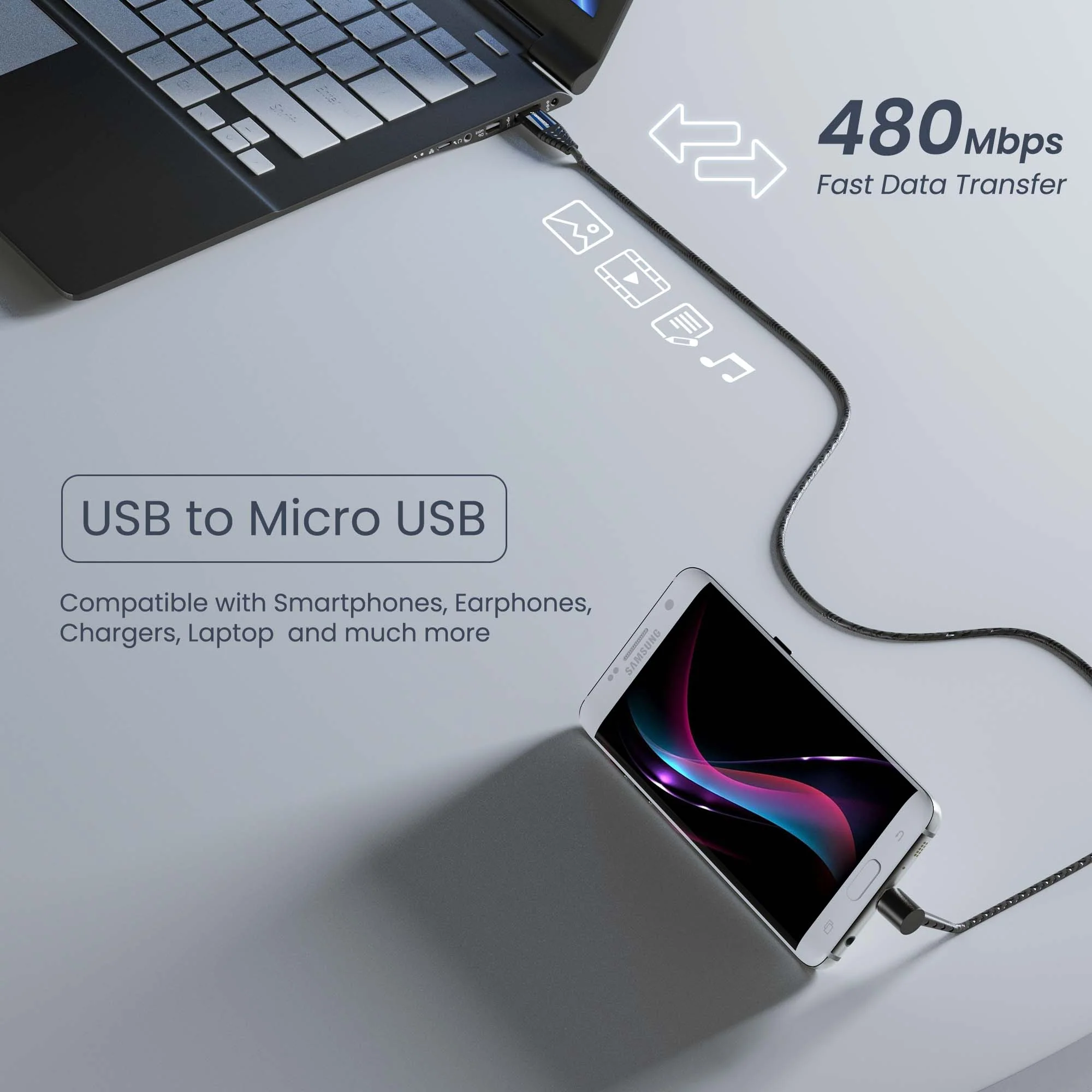Standing Micro USB Cable - Image 4