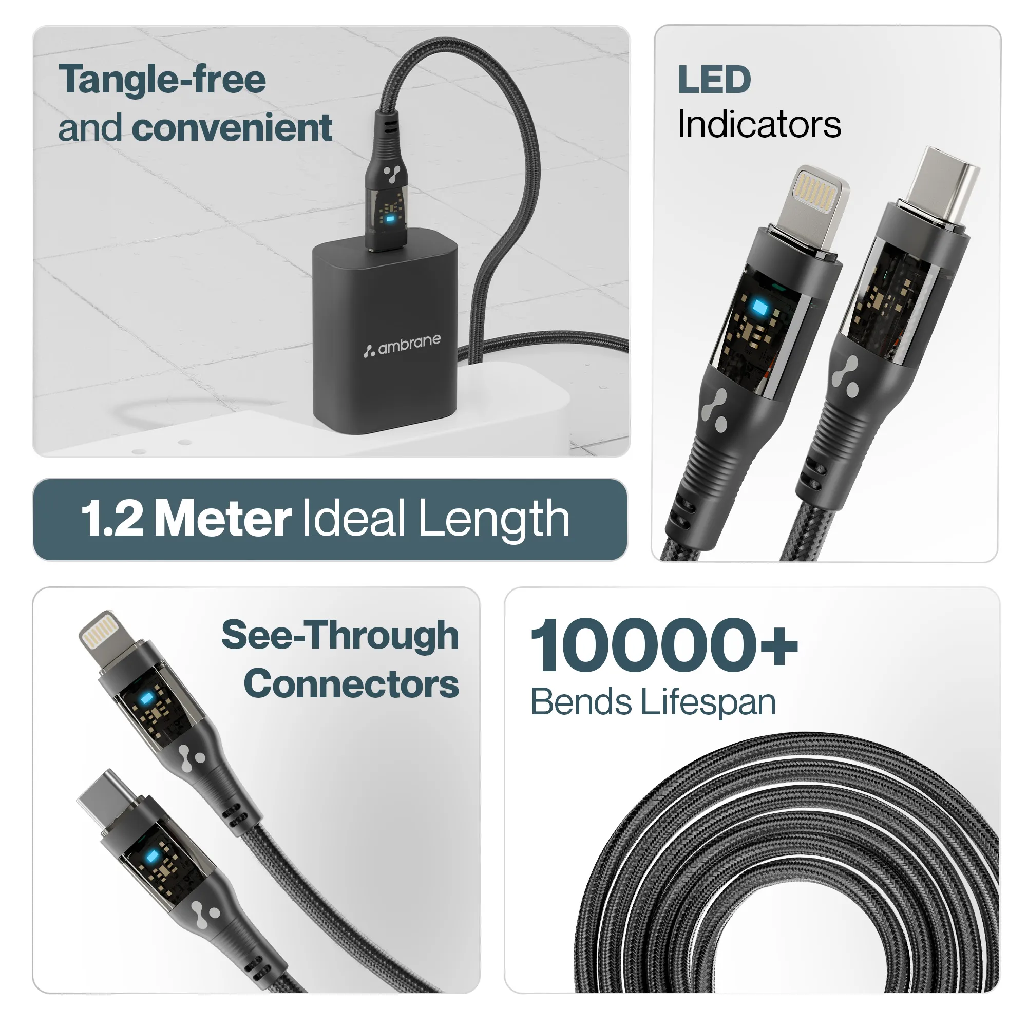 Type C to Lightning Cable with LED Indicator - Image 4