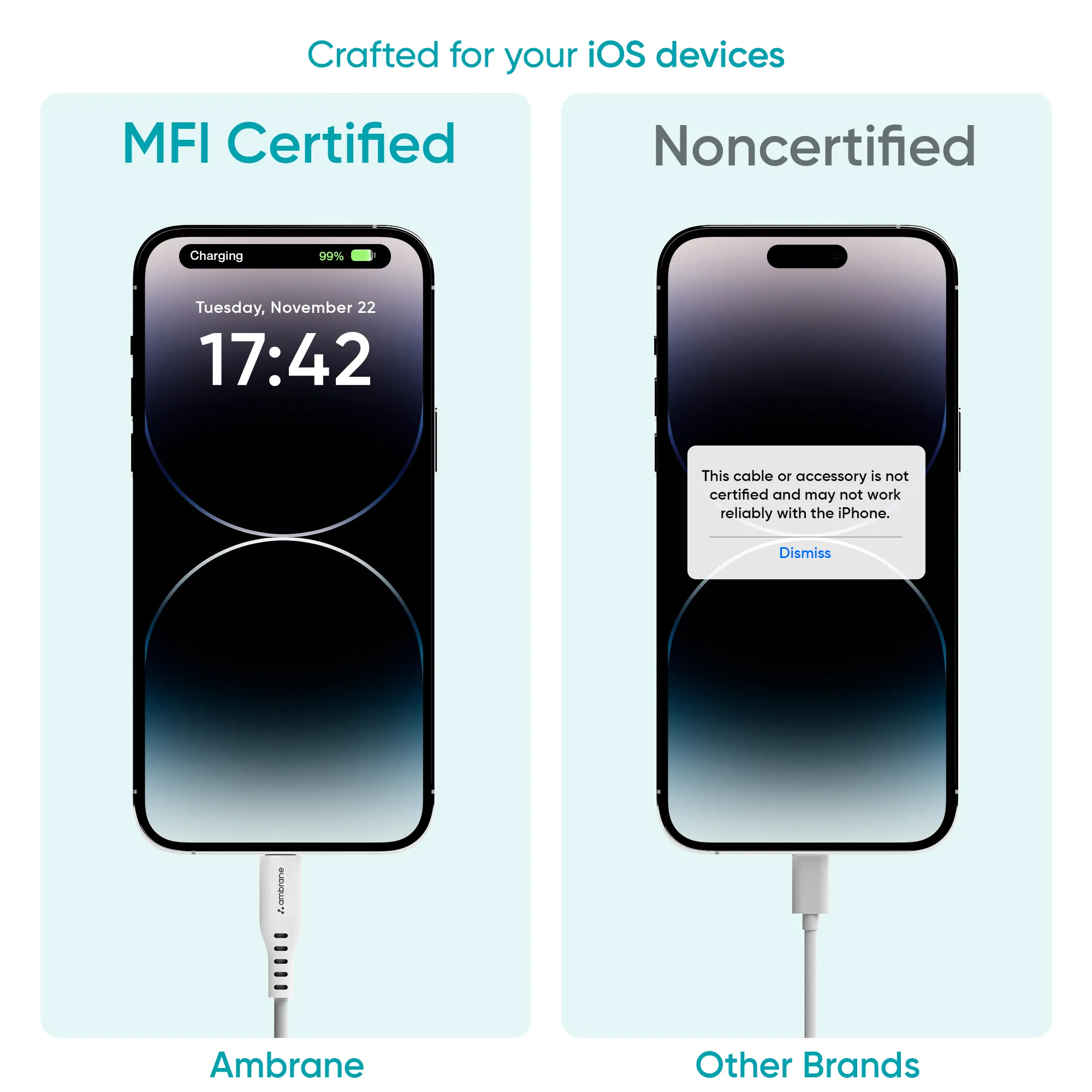 MFI Certified Type C to Lightning Cable - Image 2