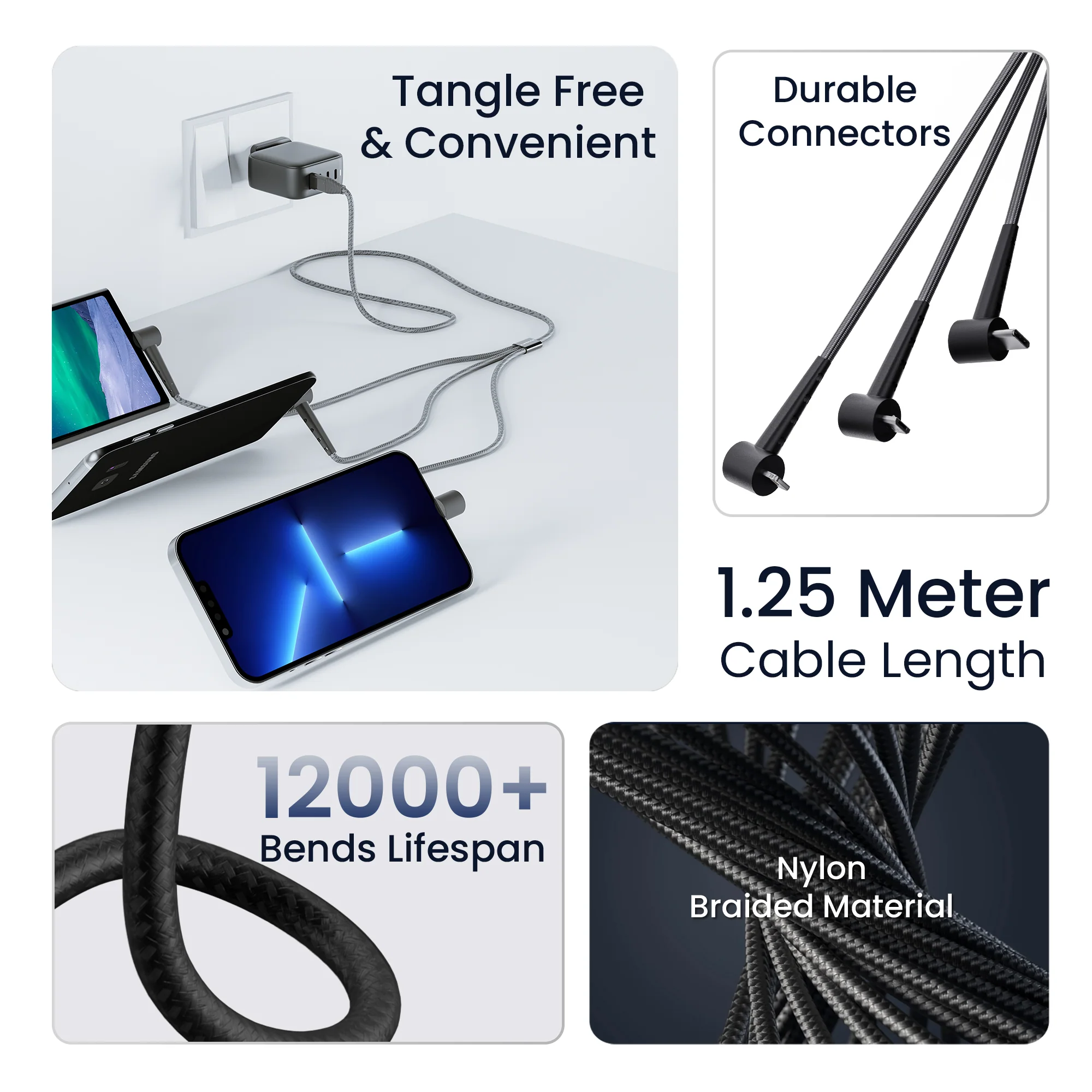 Trio S10 Trio 3 in 1 Cable - Image 4